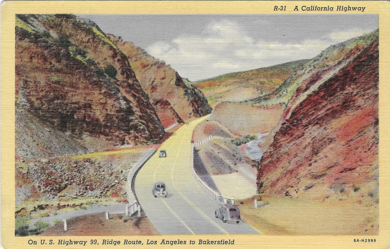 Historic US Highway 99 through Piru Gorge